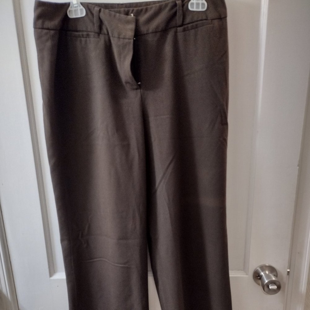 Larry Levine Brown Dress Pants, Women's Size 10